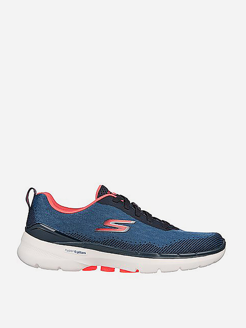 Navy blue go walk skechers clearance