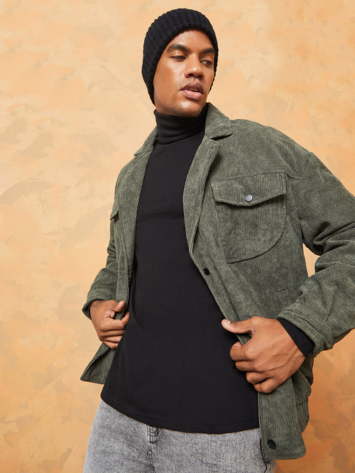 Corduroy wool jacket top