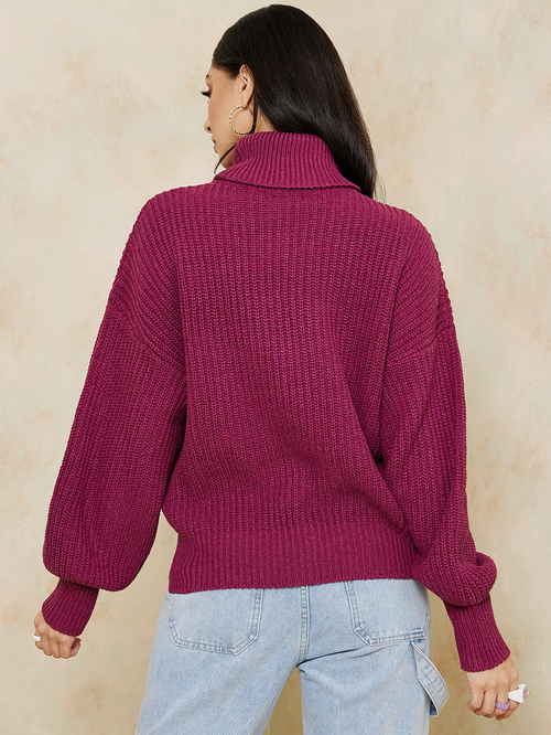 Chunky sleeve sweater store