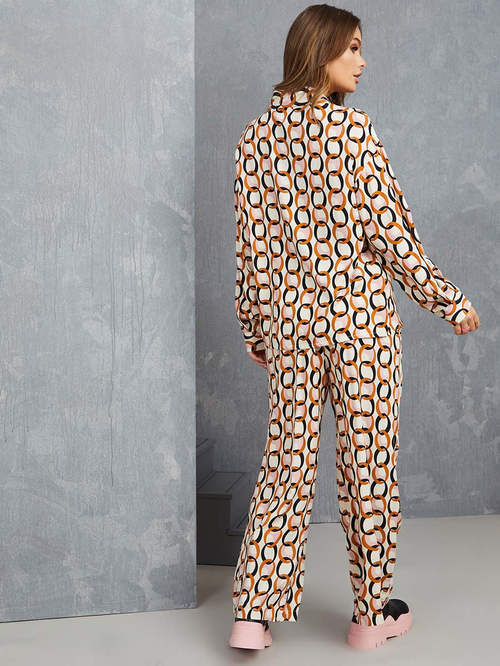 Chain print pyjamas sales
