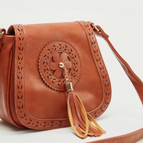 Purse with flap closure best sale