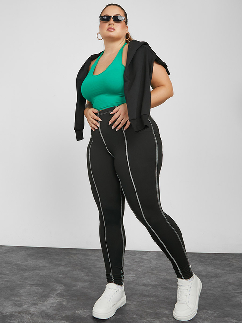 Contrast stitch leggings clearance