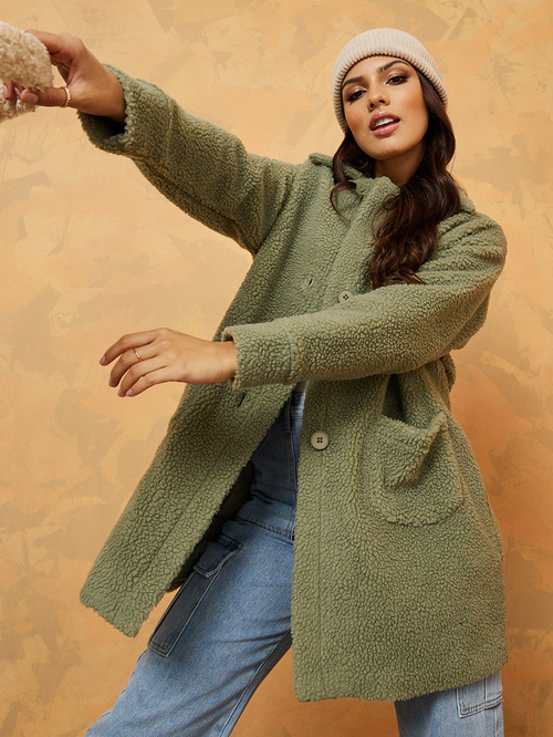 Longline faux fur coat womens store