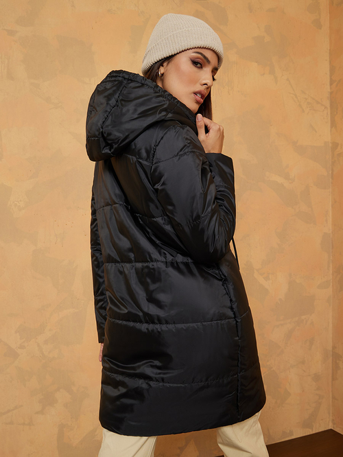 Knee length padded coat sales