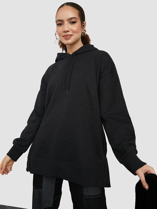 Oversized online charcoal hoodie