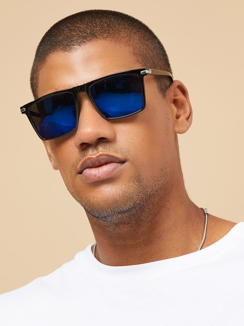 Mirrored wayfarer sales sunglasses