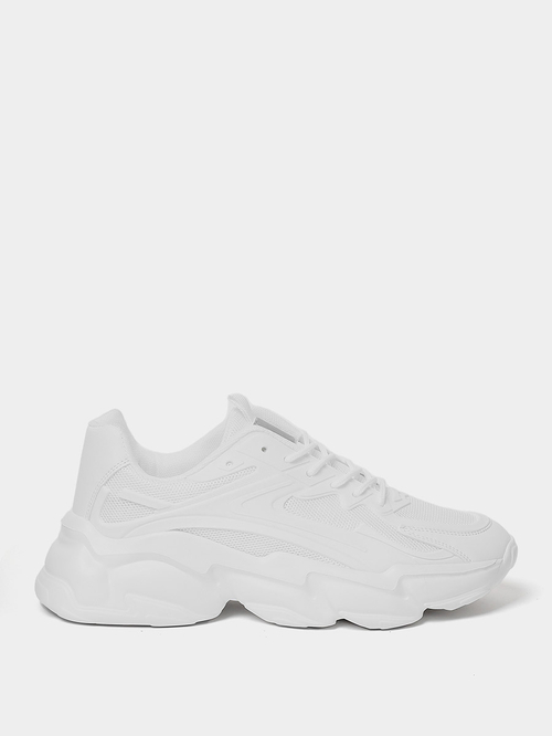 Chunky white sneakers mens sale