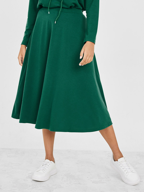 Green midi skirt co ord top