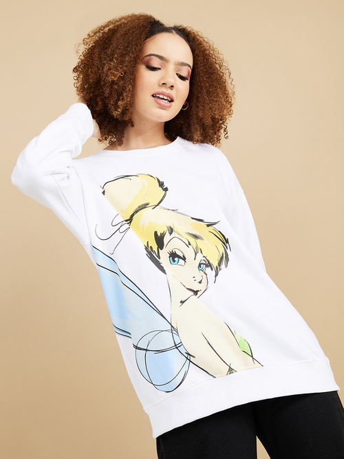 Tinkerbell sweatshirt womens hotsell