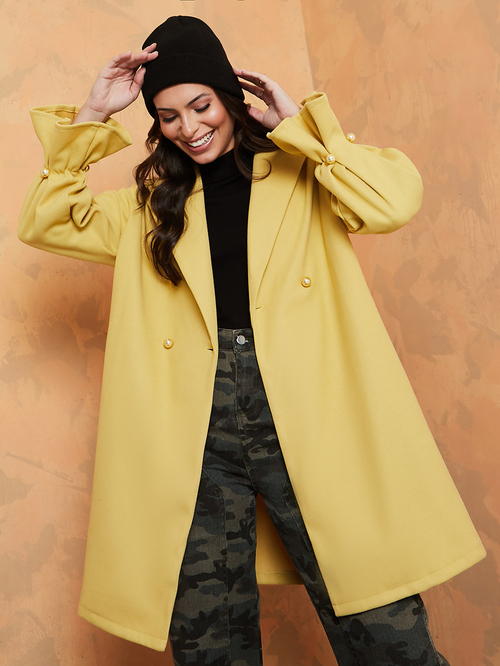 Longline oversized coat top
