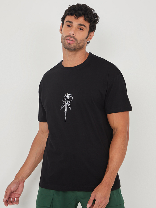 Embroidered flower t shirt 2025
