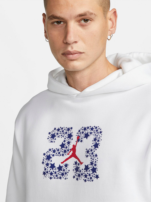 Buy Jordan Sport DNA Fleece Pullover Hoodie White For Men Styli Bahrain