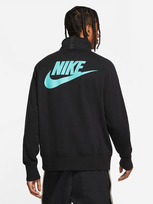 Buy NSW Half Zip Back Print Jacket Black For Men Styli Saudi