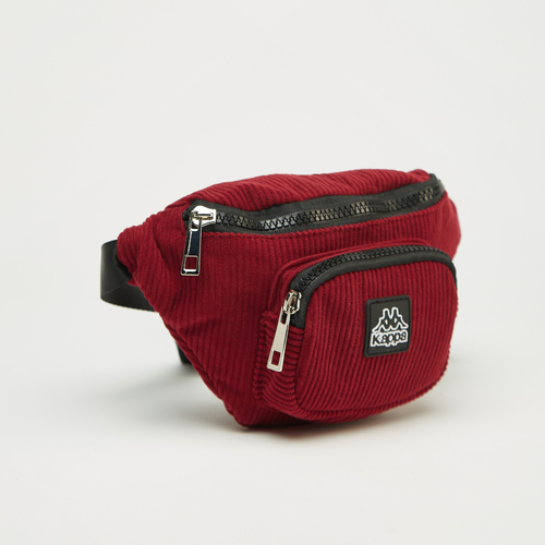 Buy Ribbed Textured Waist Bag with Adjustable Strap and Zip Closure Red For Women Styli Saudi
