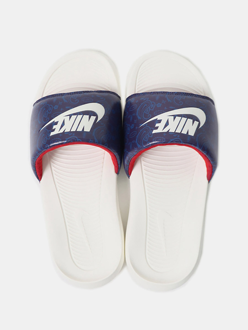 Nike slides red white and blue outlet