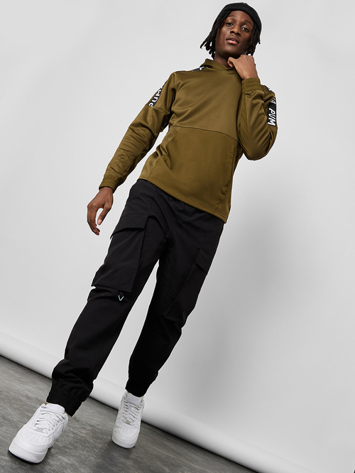 Buy Regular Fit Power Fleece Hoodie Green For Men Styli Saudi