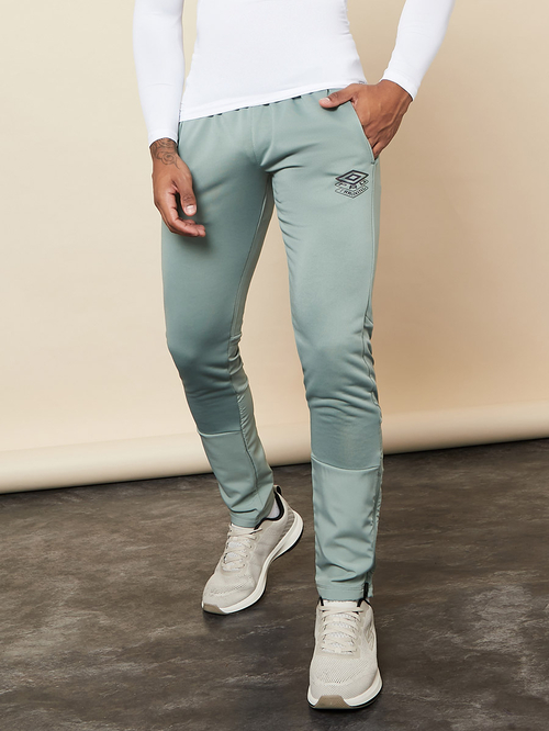 Buy Pro Training Poly Track Pants Green For Men Styli Kuwait