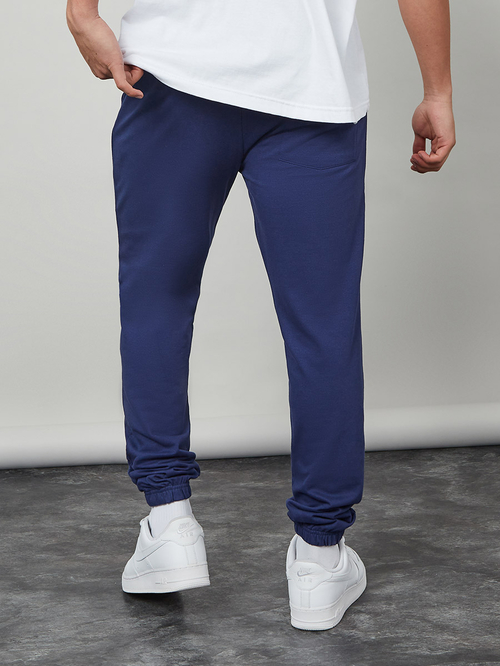 Navy slim fit joggers new arrivals
