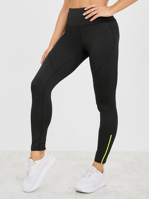 Buy Neon Striped Leggings Black For Women Styli UAE