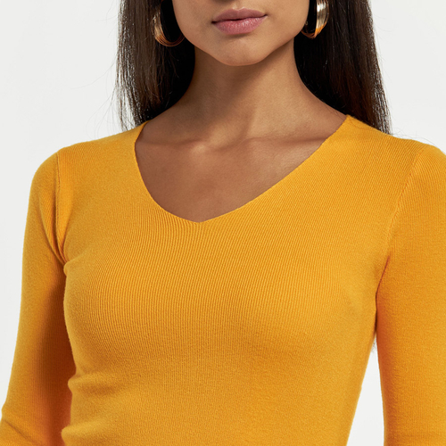 Fitted knit sweater outlet