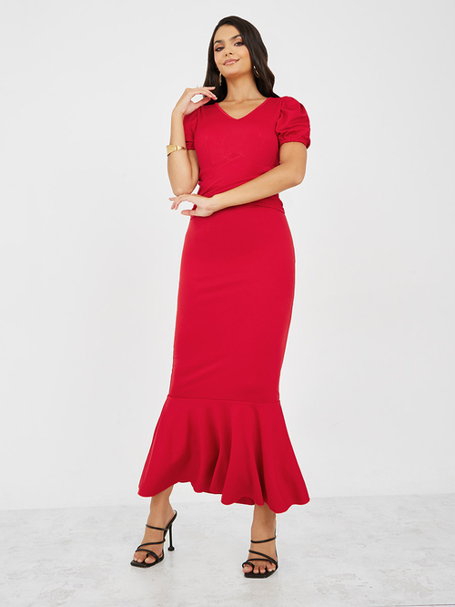 Mermaid hem dress top