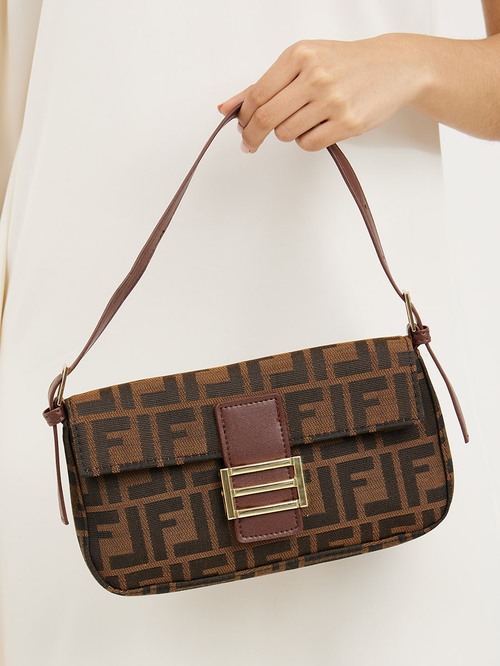 Brown baguette bag top