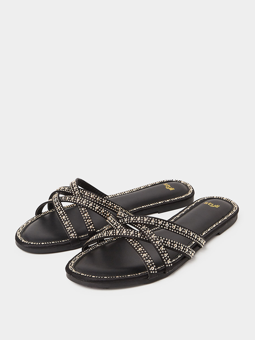 Studded flat sandals best sale