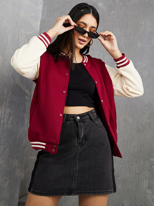 Button up with bomber jacket sales