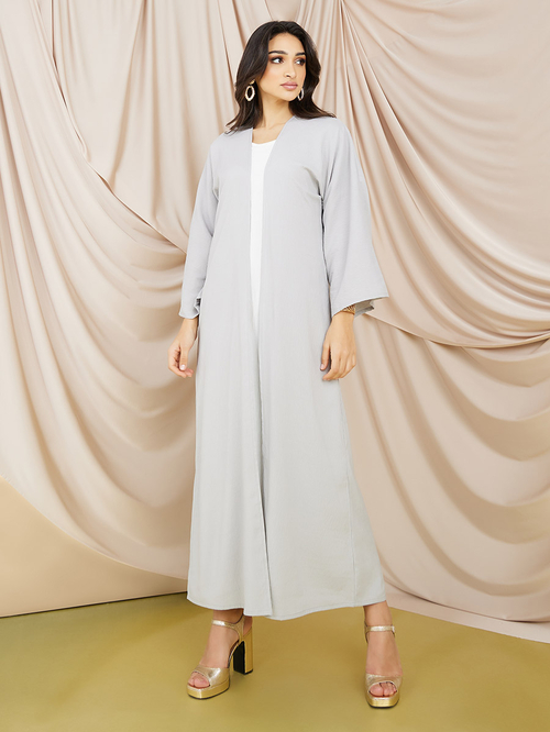 Long sleeve abaya dress hotsell