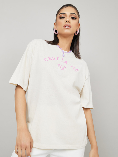 Off white longline t shirt clearance