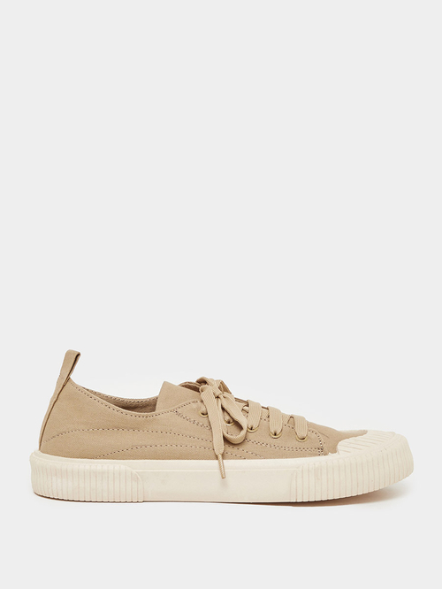 Beige canvas shoes shop