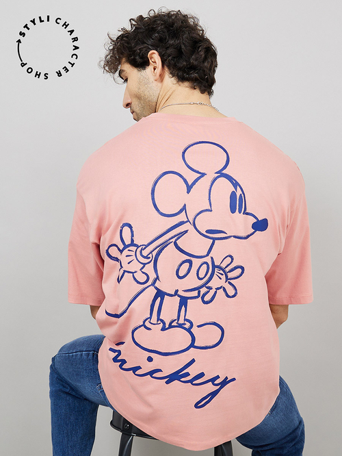 Pink mickey mouse shirt cheap