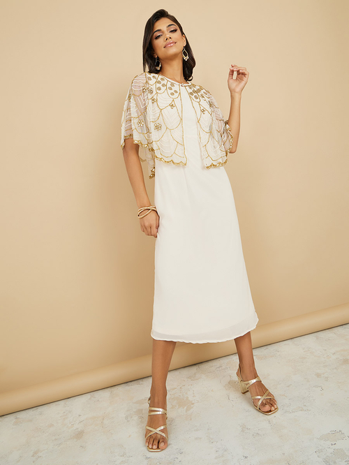 Embellished beaded dress top