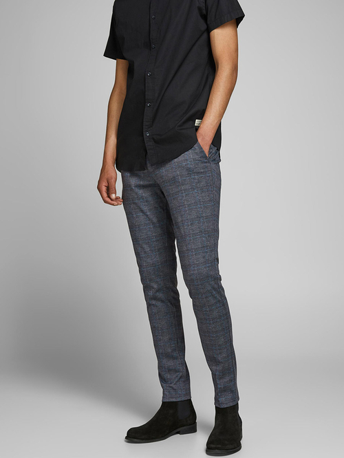 Checkered chino pants sales