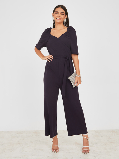 Navy tailored jumpsuit shop