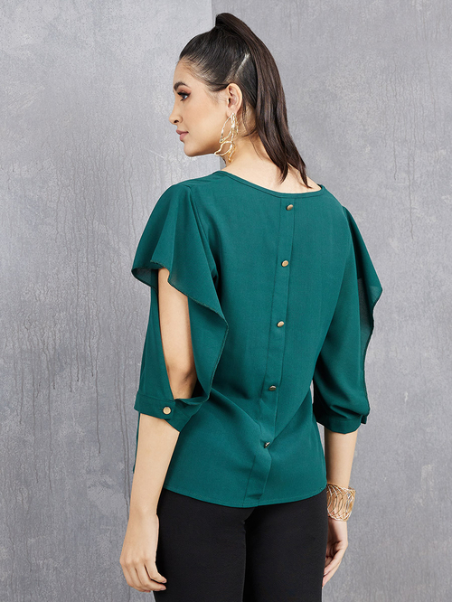 Slit sleeve blouse sales