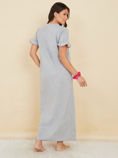 Slogan slit dress online
