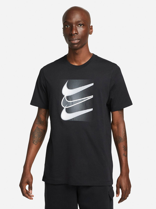 Buy Swoosh Logo Sportswear T Shirt Black For Men Styli UAE