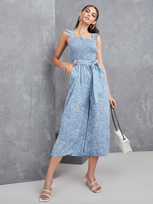 Square neck culotte jumpsuit discount