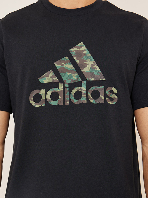 Buy Camo Short Sleeves T Shirt Black For Men Styli Saudi