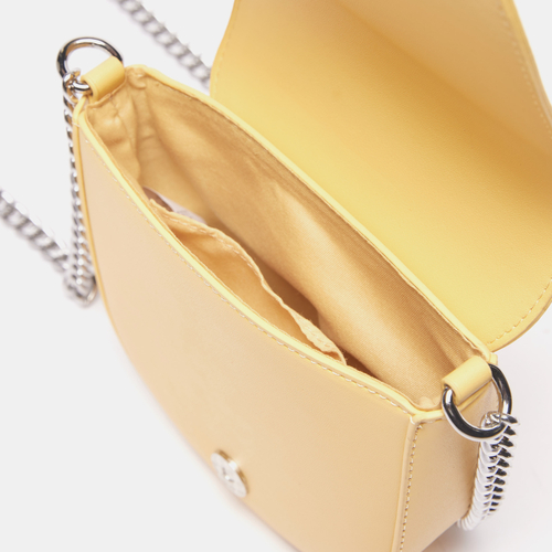 Yellow strap bag top