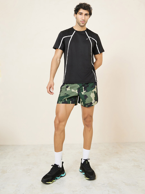 New balance running 5 inch shorts in camo best sale