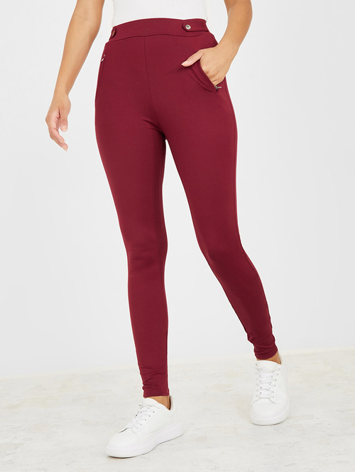 Stretch treggings top