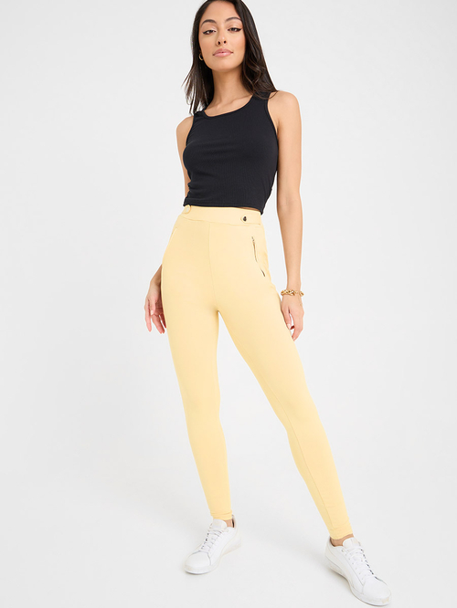 Stretch treggings top