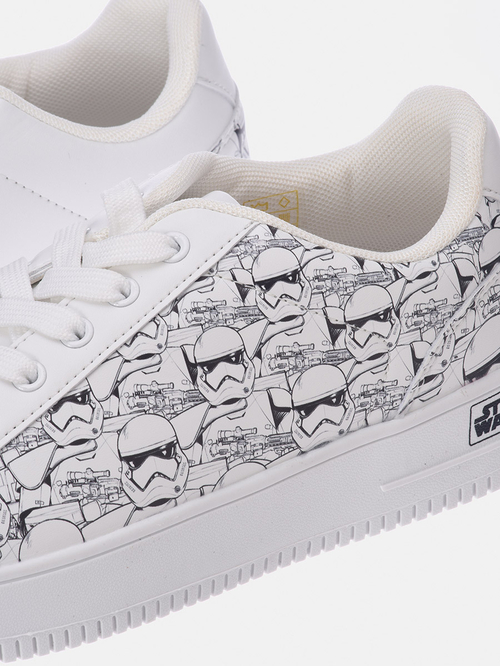 Buy Star Wars Stormtrooper Print Sneakers White For Men Styli Saudi