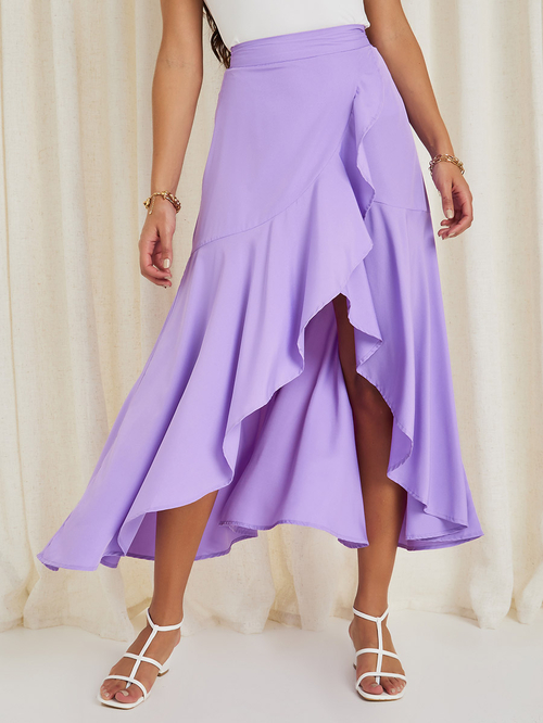 Envelope skirt purple deals