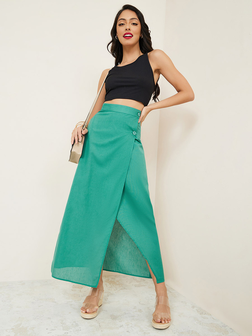 Wrap maxi skirt quality hotsell
