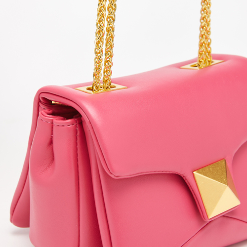 Metallic accent chain strap shoulder bag online