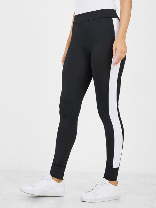 Buy Side Stripe Leggings Black For Default Category Styli UAE