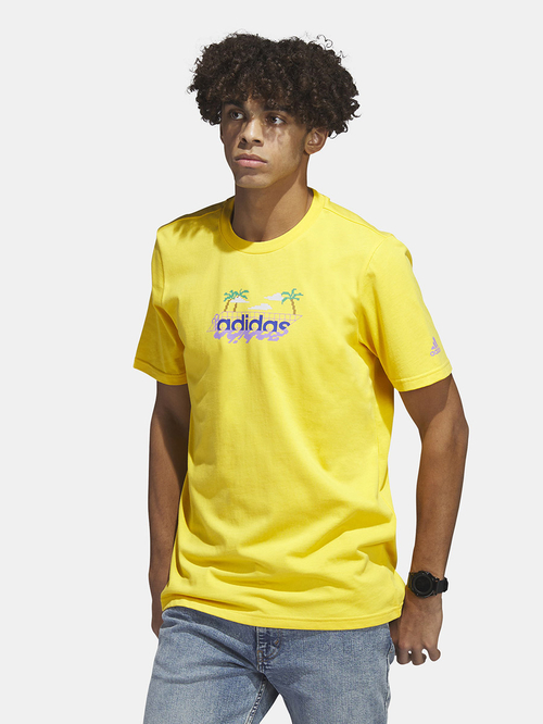 Mustard yellow adidas shirt store
